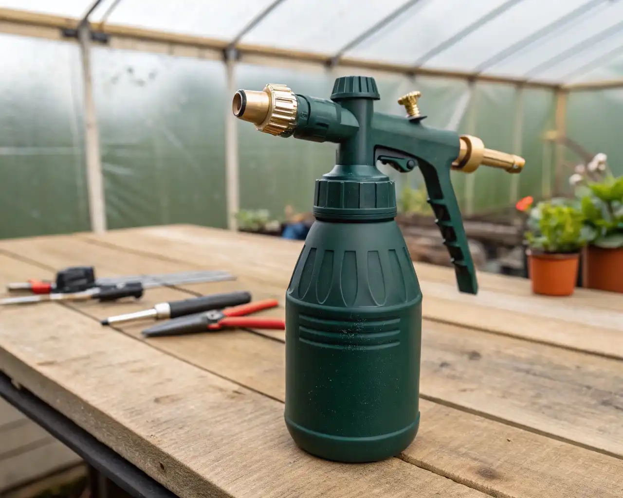 Pulverizador de Jardin Un pulverizador en huerto