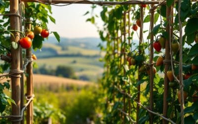 Guía de Entutorado Orgánico para Tomates, Pimientos y Otras Hortalizas Trepadoras