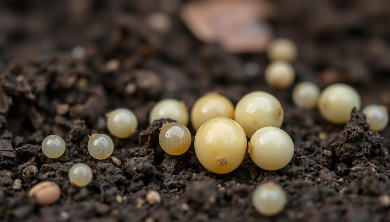 identificar huevos plagas huerto