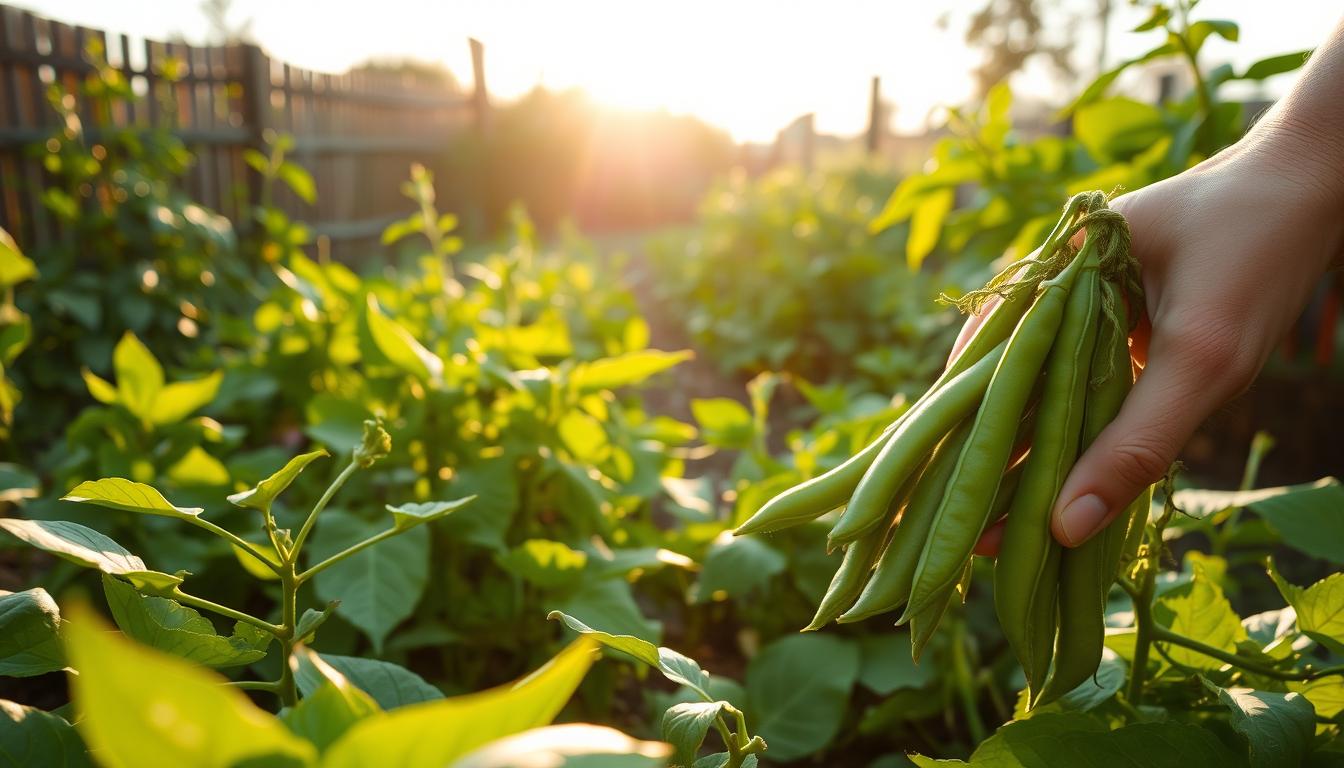 cuándo cosechar judías guisantes