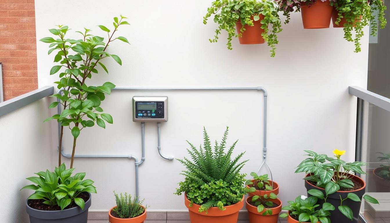 elegir sistema riego automático balcón