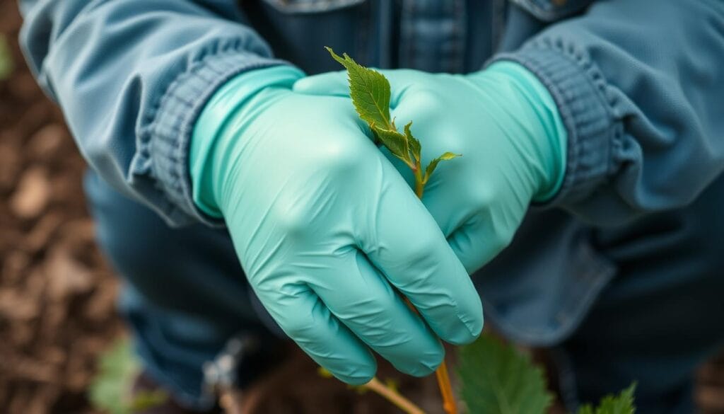 guantes para recolección agrícola