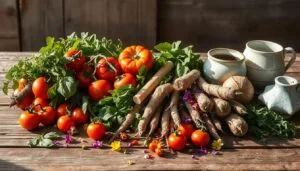 presentación platos propia cosecha