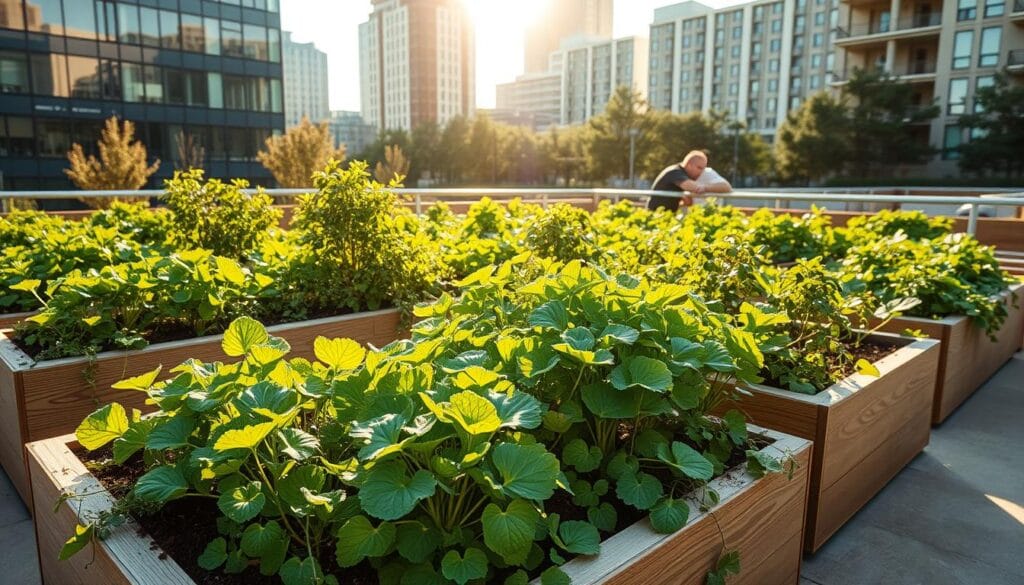 mesas de cultivo urbanas