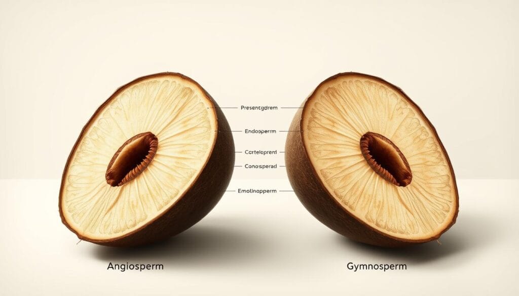 clasificación de semillas angiospermas y gimnospermas
