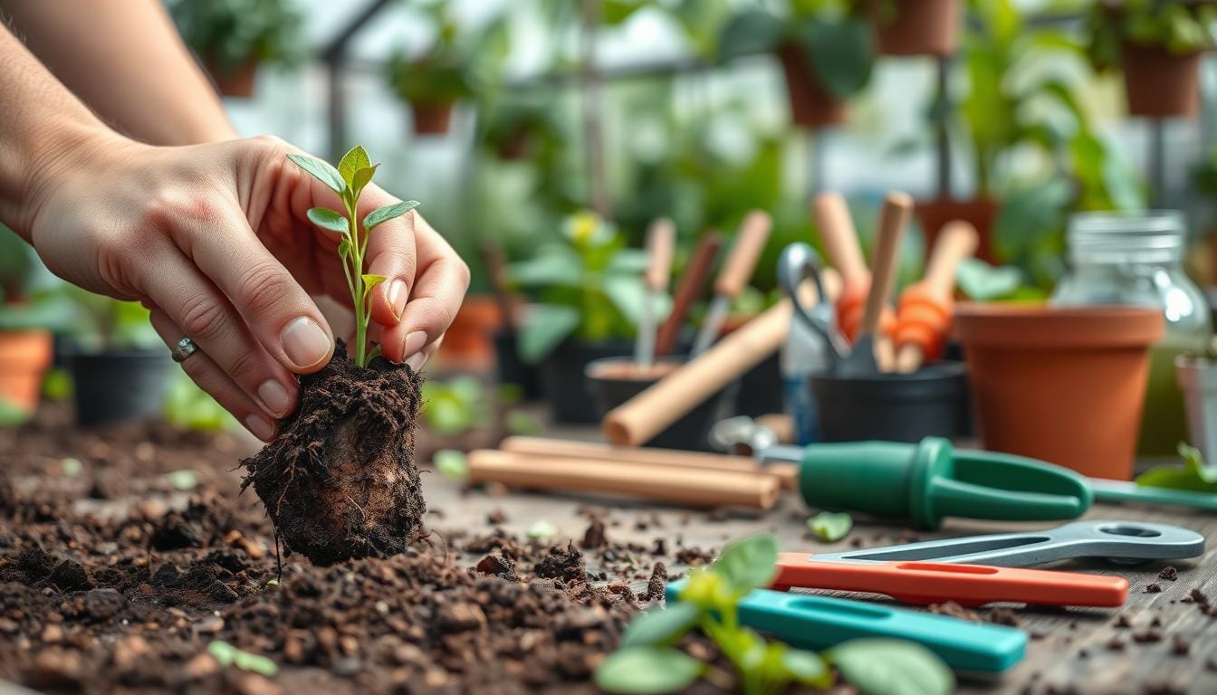 repicado de plántulas paso a paso