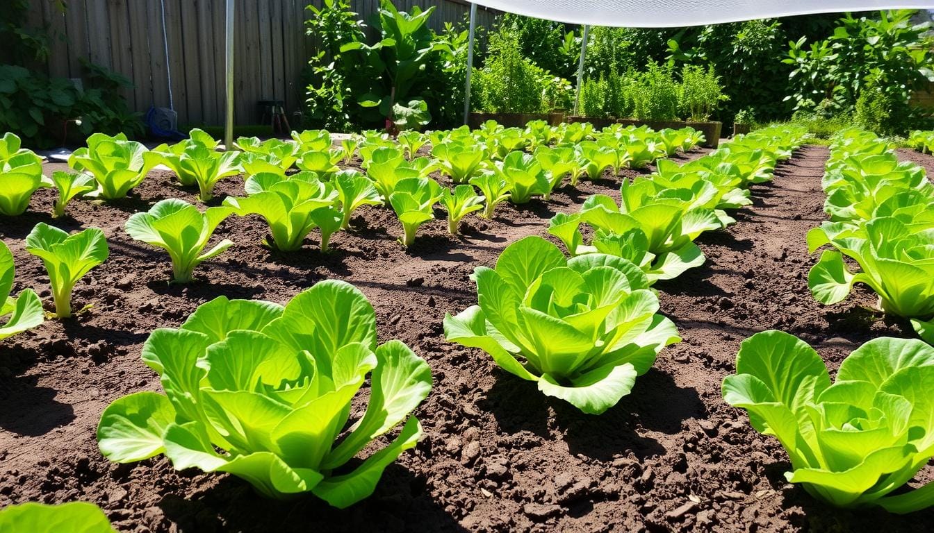 sembrar semillas de lechuga