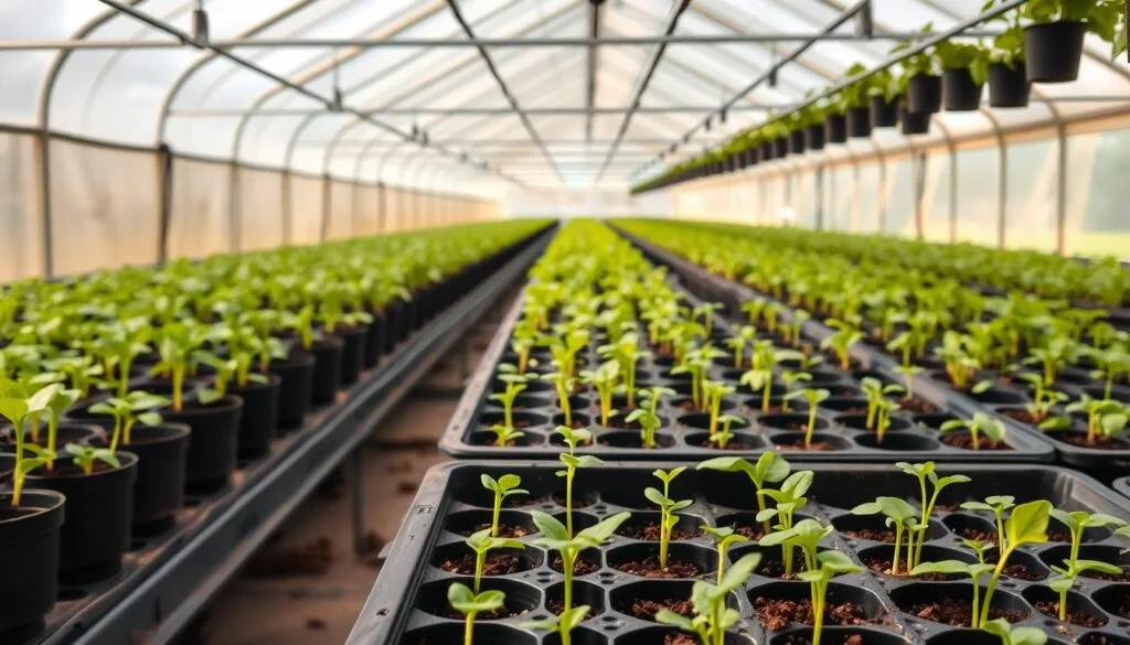 semillero invernadero plantas