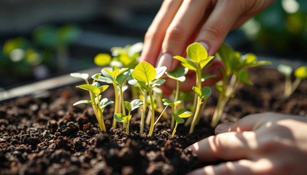 trasplante de plantas